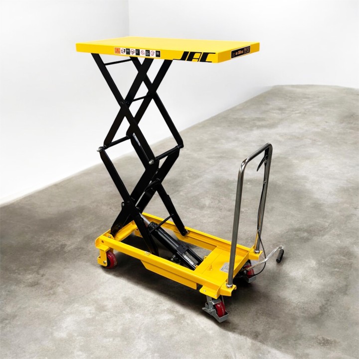 Table élévatrice manuelle double ciseaux, charge 350 Kg, levée 1500mm