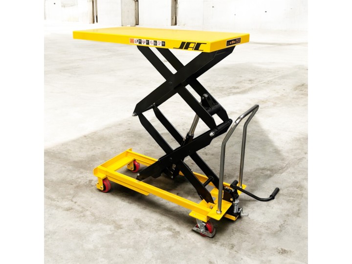 Table élévatrice manuelle double ciseaux, charge 800 Kg, levée 1500mm