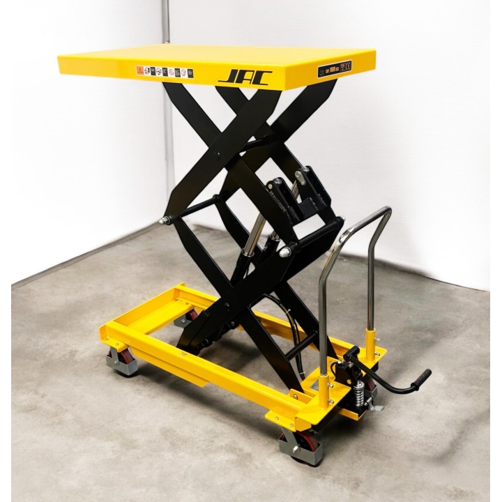 Table élévatrice manuelle double ciseaux, charge 1000 Kg, levée 1700mm