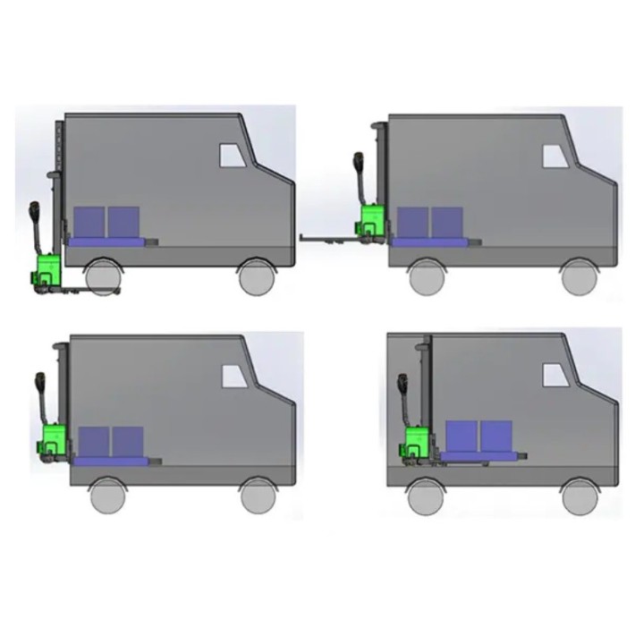 Gerbeur tout électrique « embarqué » charge 1000 Kg, levée 1300 mm