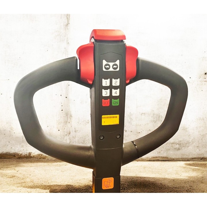 Gerbeur tout électrique à bras encadrant, charge 1200 Kg, levée 3000 mm