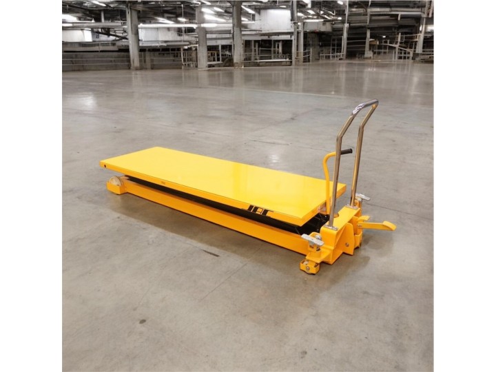 Table élévatrice manuelle, grand plateau charge 1000 Kg