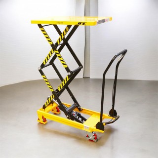Table élévatrice manuelle haute levée charge 150 Kg