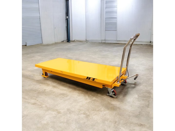 Table élévatrice manuelle, charge 500Kg, grand plateau