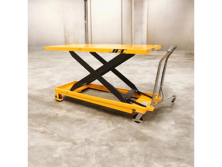 Table élévatrice manuelle, charge 500Kg, grand plateau