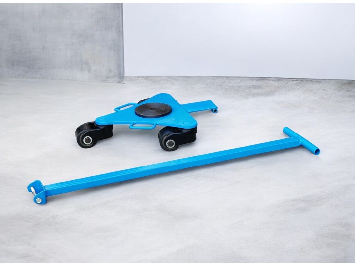 Timon rouleur orientable charge 2000 Kg