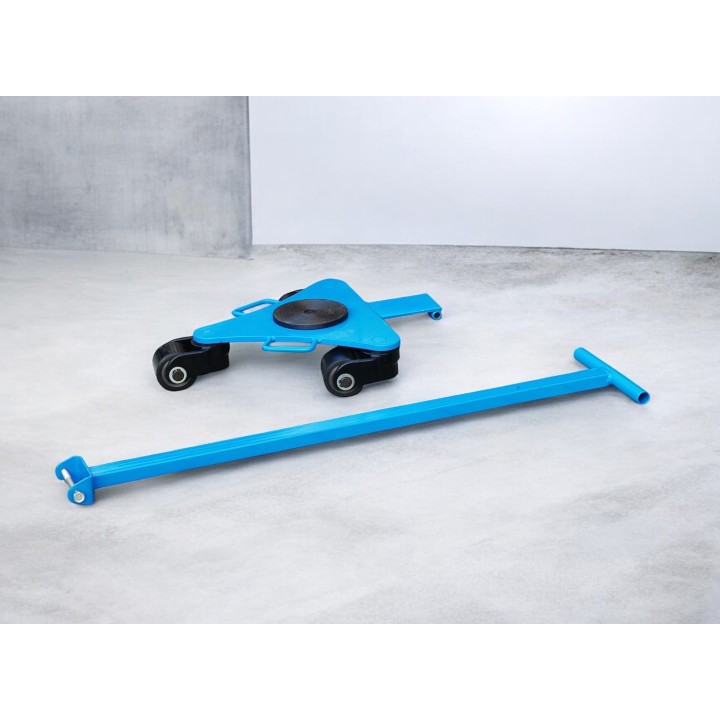 Timon rouleur orientable charge 2000 Kg