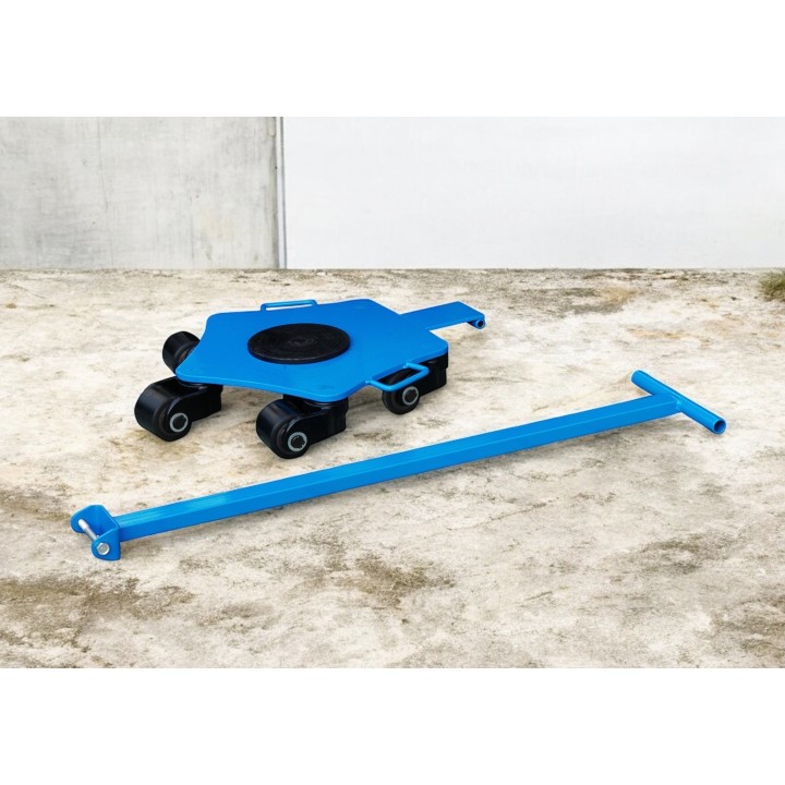 Timon rouleur orientable charge 4000 Kg