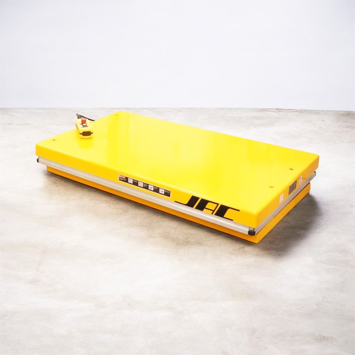 tTable élévatrice fixe, levée électrique, charge 1000 Kg, plateau pour palettes 1300 x 800 mm, série HIW.
