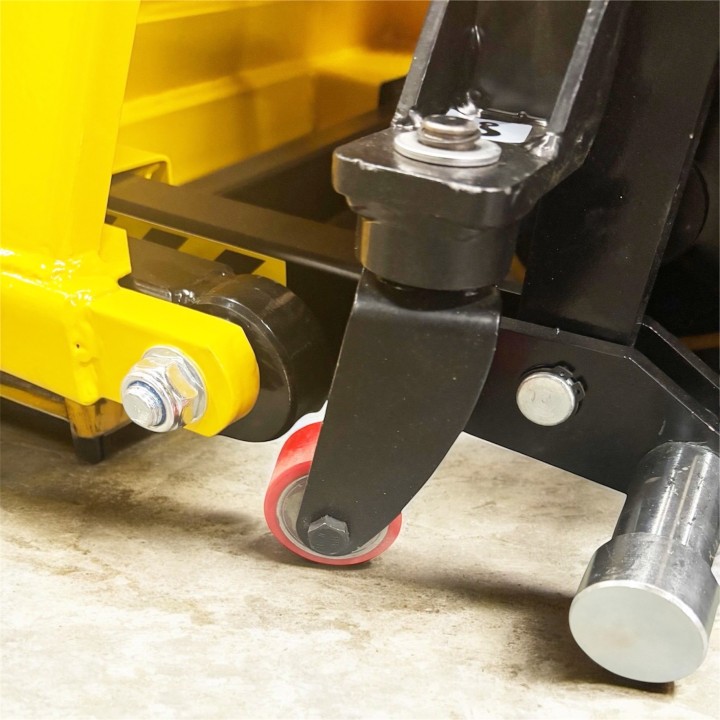 Transpalette haute levée tout électrique, charges 1000 Kg.