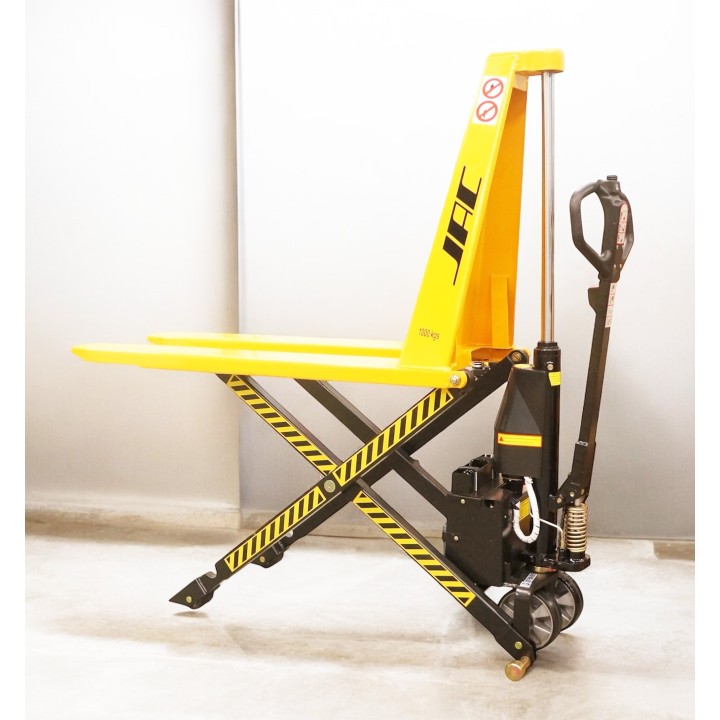 Transpalette haute levée électrique, charges 1500 Kg, fourches standard série TH.