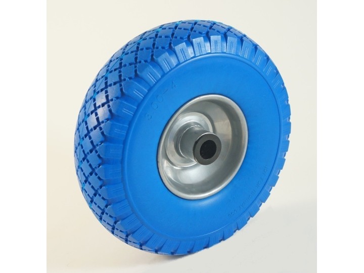 Roue increvable, bandage en mousse de polyuréthane, jante tôle, (série IT)