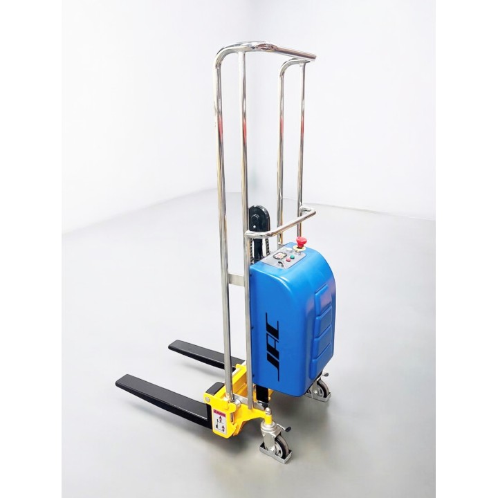 Gerbeur semi électrique, charges 400 kg levée 1500 mm, fourches réglables