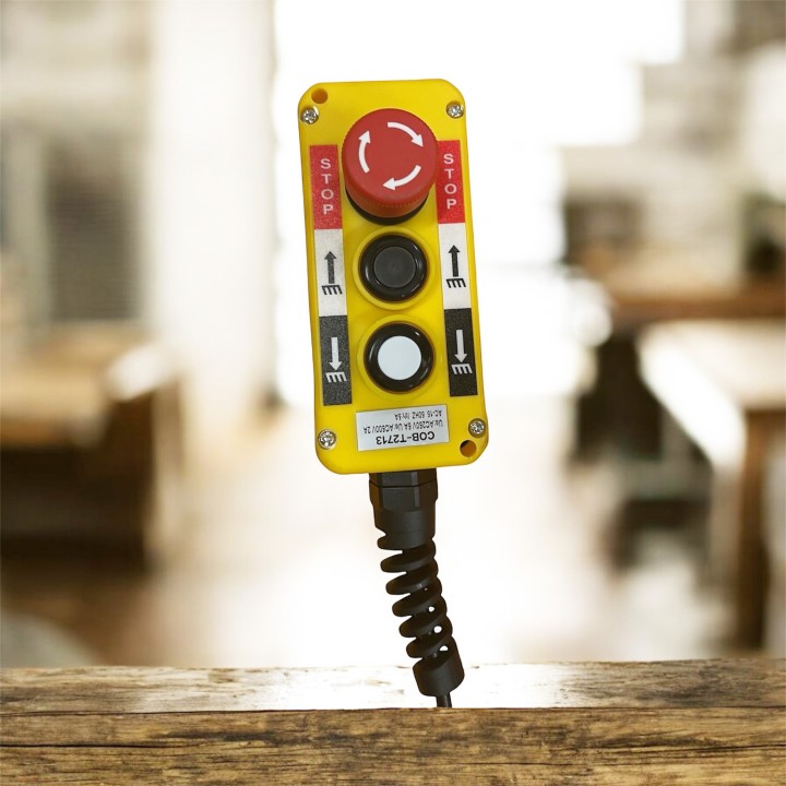 tTable élévatrice fixe, levée électrique, charge 1000 Kg, plateau pour palettes 1300 x 800 mm, série HIW.