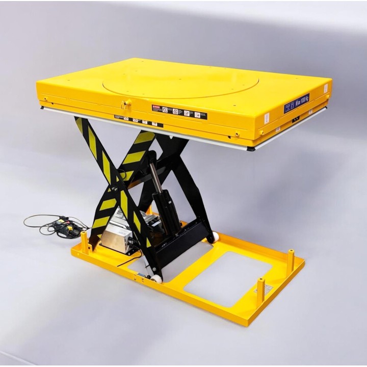 OPTION Plateau tournant pour table HIW0500 et HIW1000 + blocage de direction 3 position