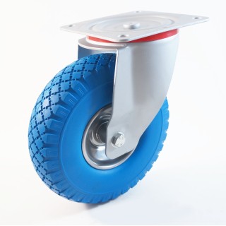 Roulette à platine, Roue increvable, bandage en mousse de polyuréthane, jante polypropylène, (série 22/IT)