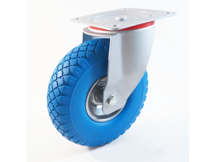 Roulette à platine, Roue increvable, bandage en mousse de polyuréthane, jante polypropylène, (série 22/IT)