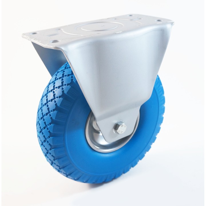 Roulette à platine, Roue increvable, bandage en mousse de polyuréthane, jante polypropylène, (série 22/IT)