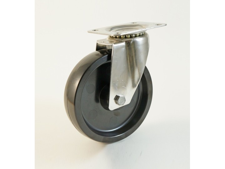 Roulette inox à platine haute température,  Roue en résine phénolique, (série HI20/FS)