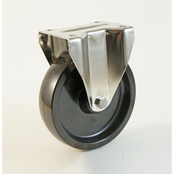 Roulette inox à platine haute température,  Roue en résine phénolique, (série HI20/FS)