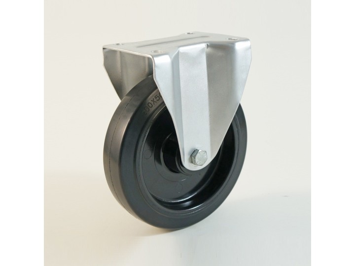 Roulette à platine haute température, Roue bandage caoutchouc thermorésistant, (série H22/FN)