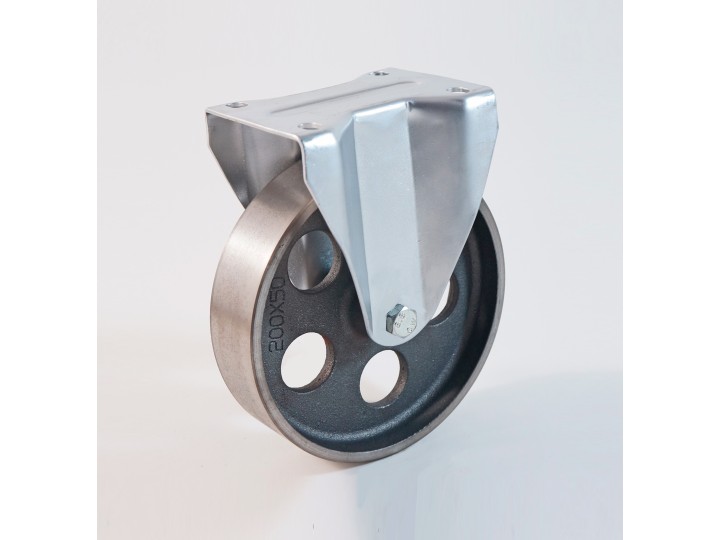 Roulette à platine haute température, Roue en fonte, jante perforée, (série H22/QE)