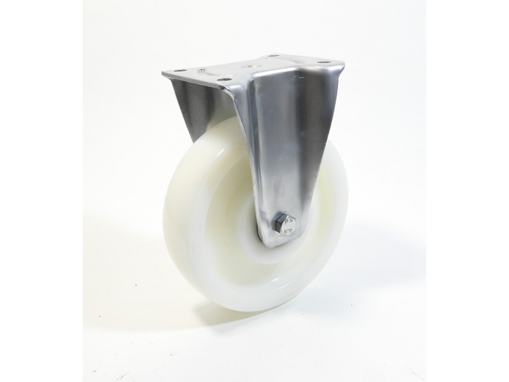 Roulette à platine renforcé, roue polyamide 6 blanc renforcé (série  60/PR)
