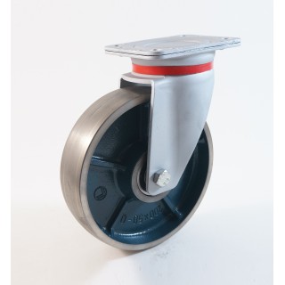 Roulette à platine renforcé, Roue en fonte, (série 60/Q)