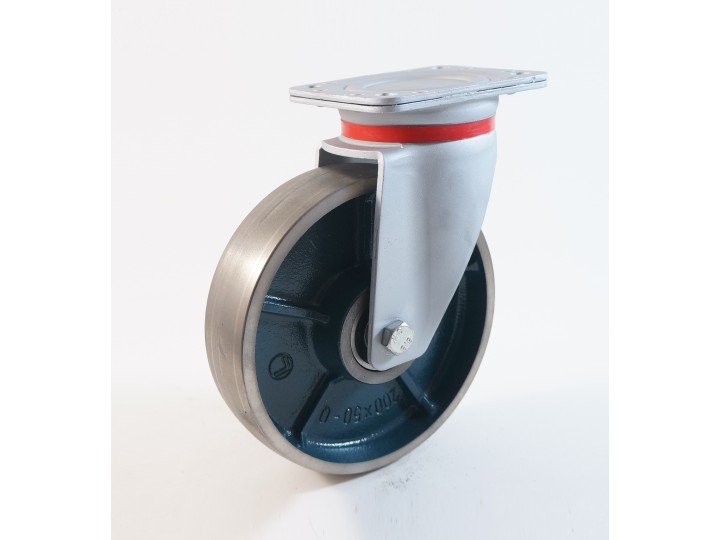 Roulette à platine renforcé, Roue en fonte, (série 60/Q)