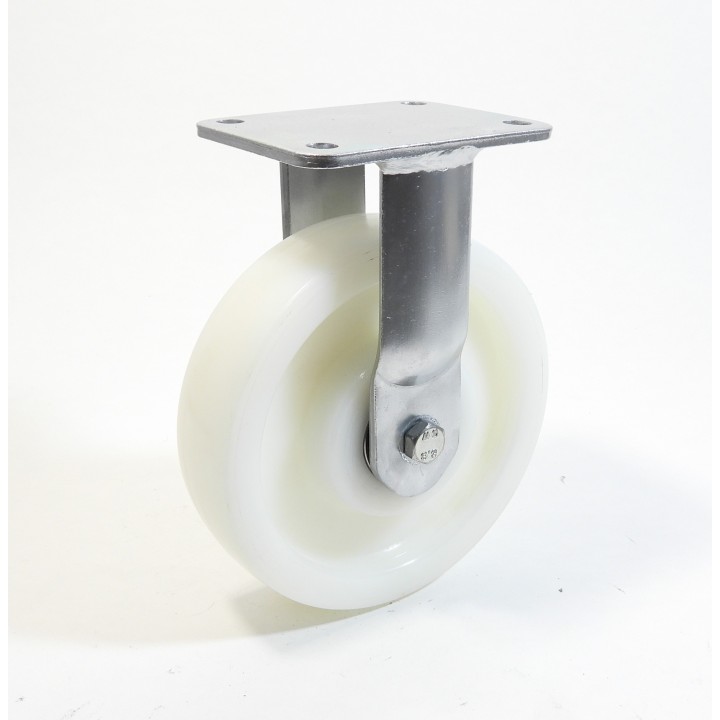 Roulette à platine extra renforcé, roue polyamide 6 blanc renforcé (série 70/PR)