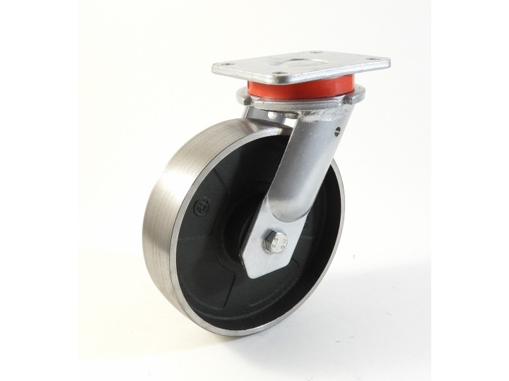 Roulette à platine extra renforcé, Roue en fonte, (série 70/Q)