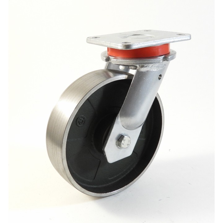 Roulette à platine extra renforcé, Roue en fonte, (série 70/Q)