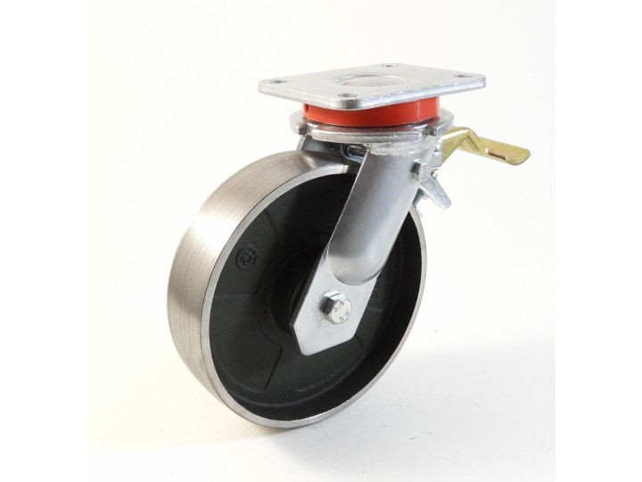 Roulette à platine extra renforcé, Roue en fonte, (série 70/Q)