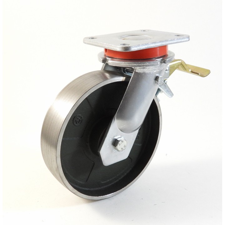 Roulette à platine extra renforcé, Roue en fonte, (série 70/Q)
