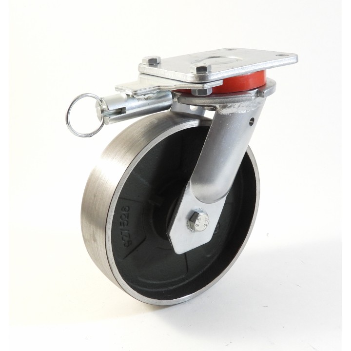 Roulette à platine extra renforcé, Roue en fonte, (série 70/Q)