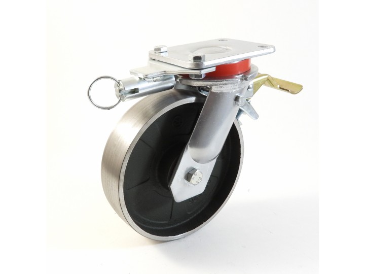 Roulette à platine extra renforcé, Roue en fonte, (série 70/Q)