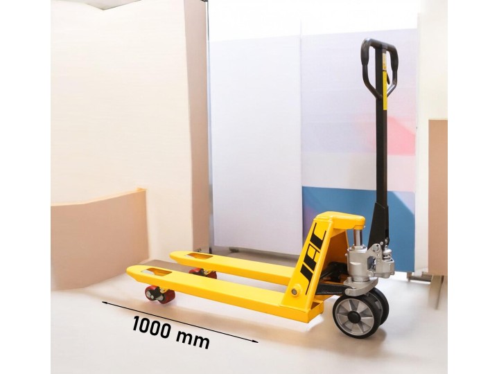 Transpalette manuel renforcé, fourches 1000x540 mm, charge 2500 Kg.