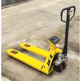 Transpalette manuel peseur + imprimante, charges 2000 Kg / pesage 2000 Kg