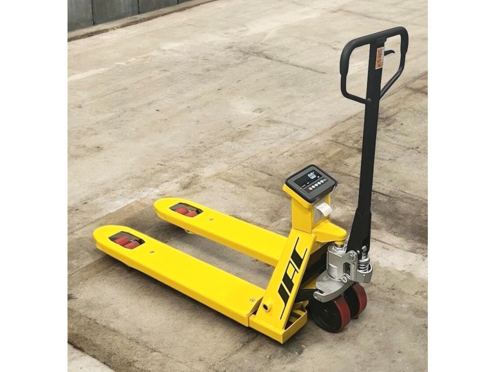 Transpalette manuel peseur + imprimante, charges 2000 Kg / pesage 2000 Kg