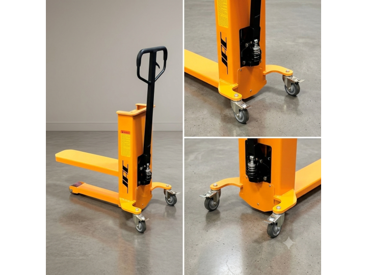 Transpalette manuel mono fourche, pour ¼ de palette, charge 500 Kg