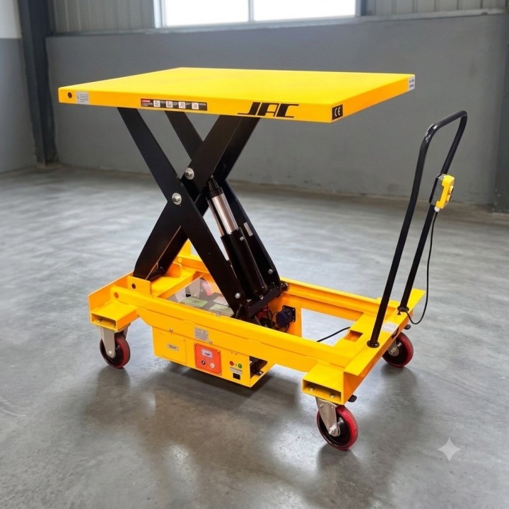 Table élévatrice semi-électrique, spéciale palettes, charge 500 Kg