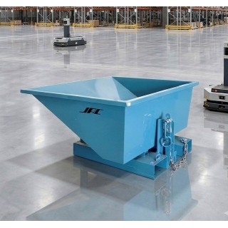 Benne auto basculante 220 Litres, charge 1200 kg.