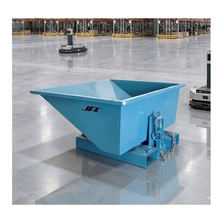 Benne auto basculante 220 Litres, charge 1200 kg.