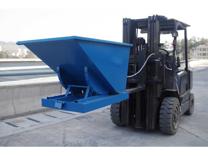 Benne auto basculante 600 Litres, charge 2000 kg.
