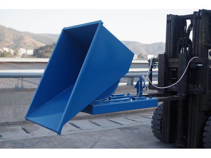 Benne auto basculante 600 Litres, charge 2000 kg.