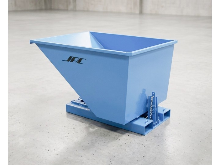 Benne auto basculante 600 Litres, charge 2000 kg.