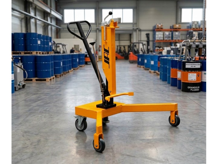 Lève fûts hydraulique charge 300 Kg
