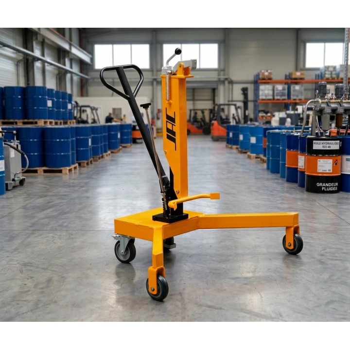 Lève fûts hydraulique charge 300 Kg