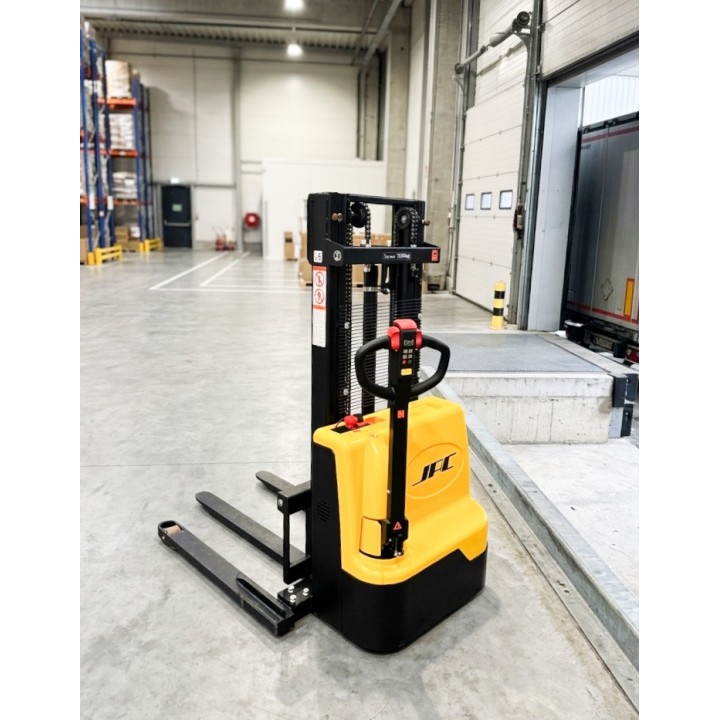 Gerbeur tout électrique à bras encadrant, charge 1500 Kg, levée 2500 mm