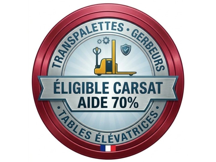 Transpalette tout électrique compact, avec roulettes stabilisatrices, charge 1500 Kg